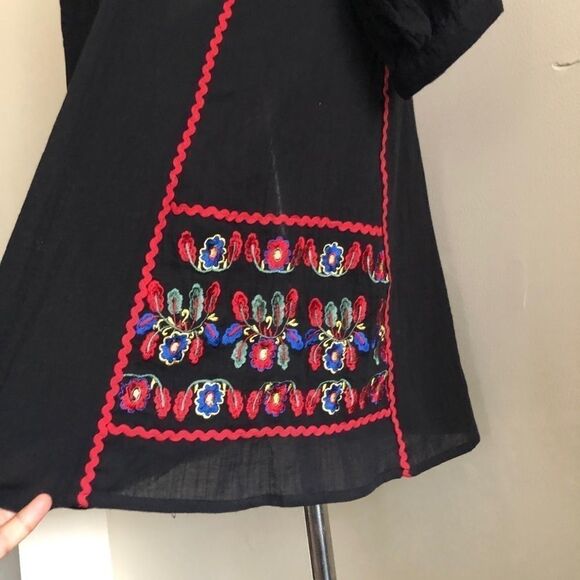 Anthropologie Velvet by Graham & Spencer Black Loane Tunic Dress XS NWT - Picture 6 of 11